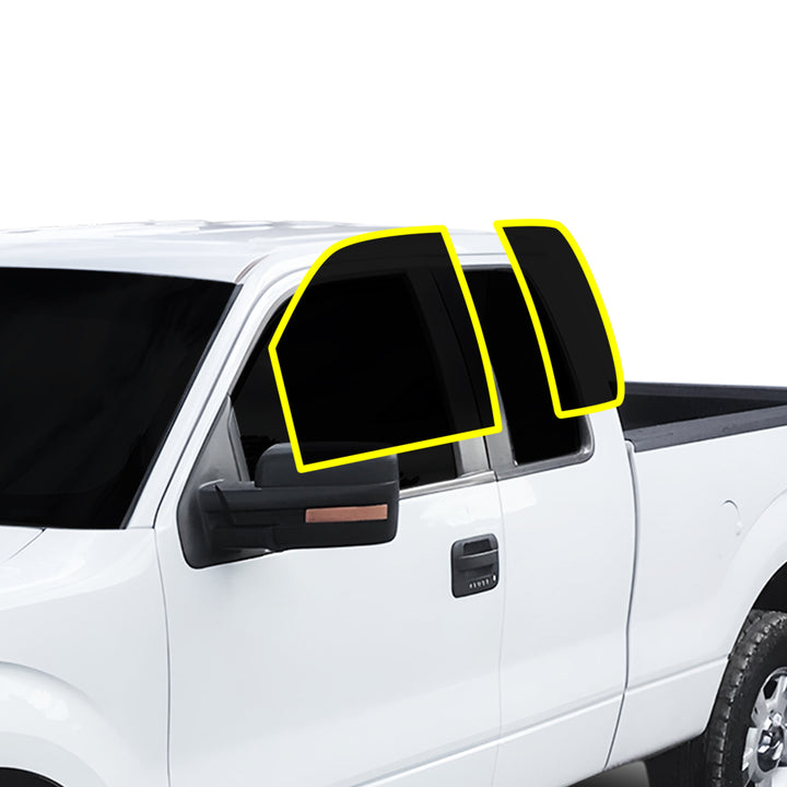 For Ford F150 F - 150 Extended Cab 2015 - 2020 Premium Nano Ceramic Precut Window Tint Film Kit Front Rear Windows Windshield - Bogar Tech Designs