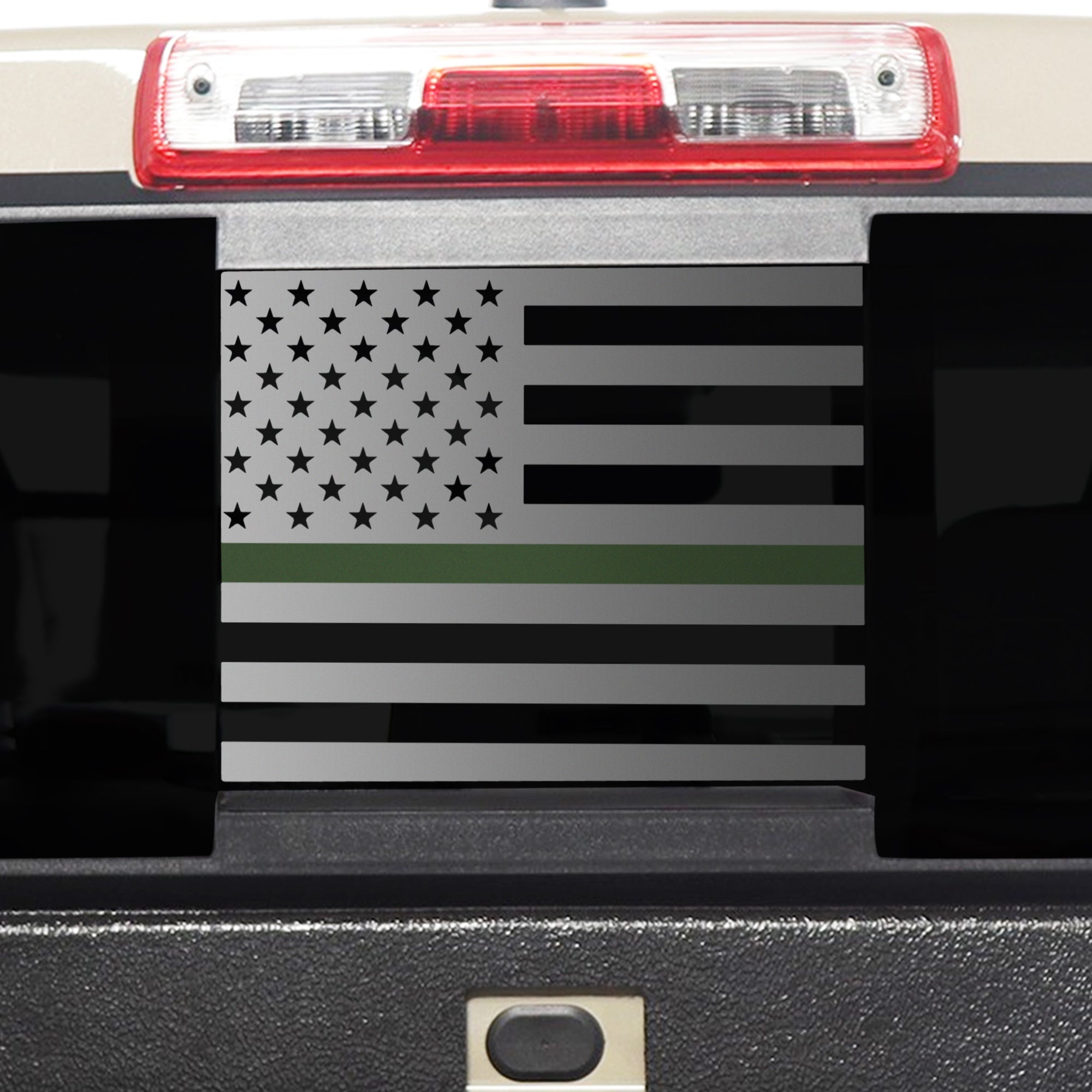 Window American Flag Vinyl Decal Stickers Fits Chevrolet Colorado 2015 - 2025 - Bogar Tech Designs