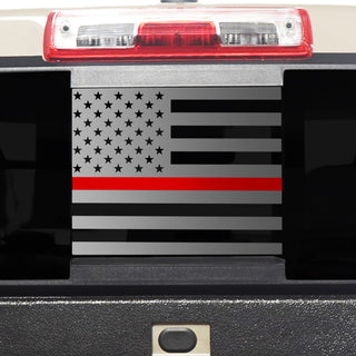 Buy rear-thin-red-line Window American Flag Vinyl Decal Stickers Fits Chevrolet Colorado 2023-2024