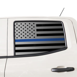 Buy side-thin-blue-line Window American Flag Vinyl Decal Stickers Fits Chevrolet Colorado 2023-2024