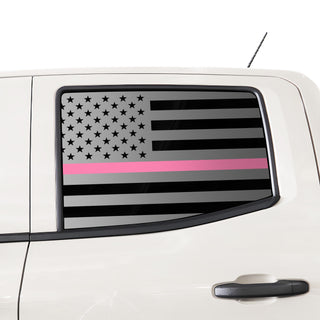 Buy side-thin-pink-line Window American Flag Vinyl Decal Stickers Fits Chevrolet Colorado 2023-2024