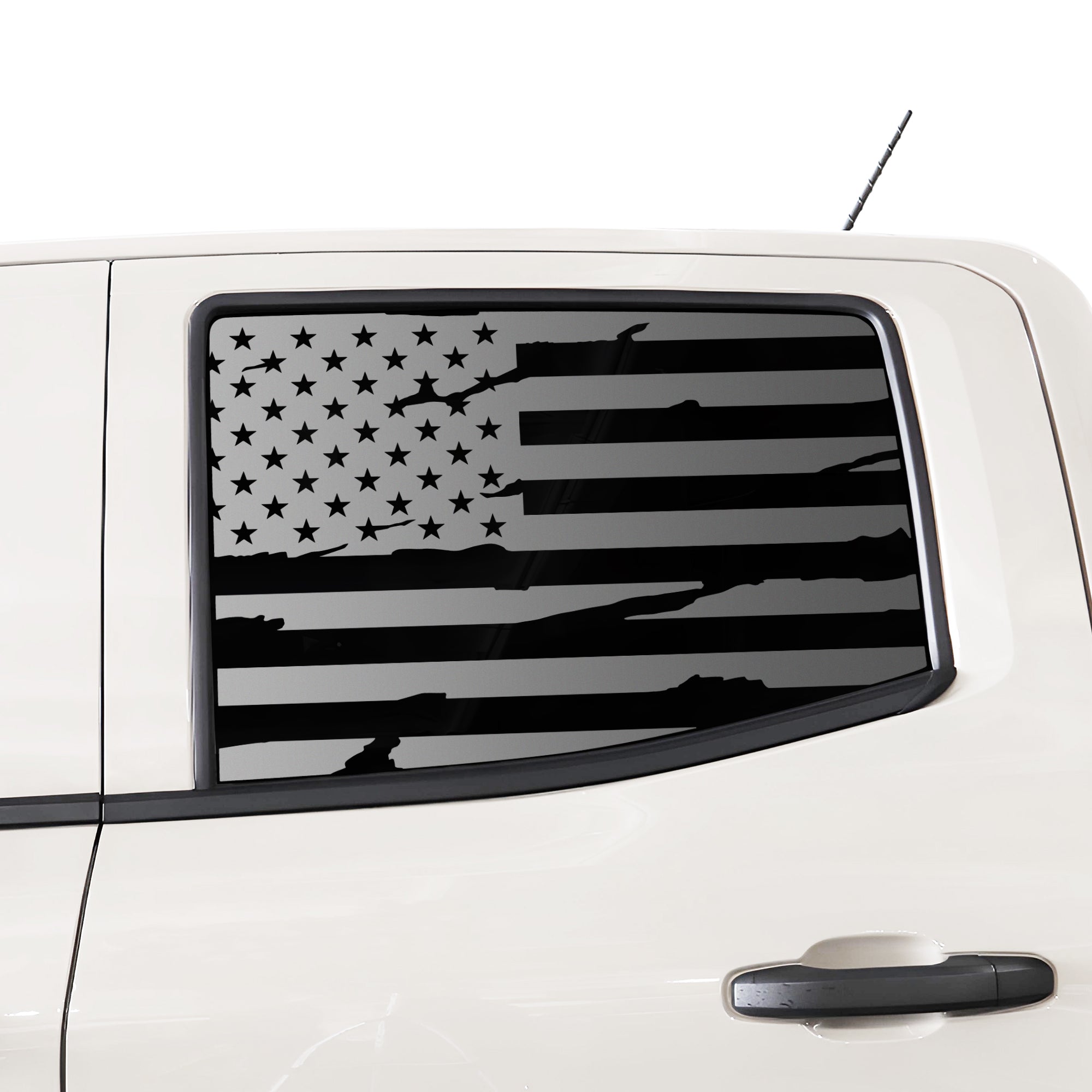 Window American Flag Vinyl Decal Stickers Fits Chevrolet Colorado 2015 - 2025 - Bogar Tech Designs