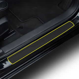 Fits Dodge Charger 2015-2023 Precut Door Sill Premium Paint Protection Film PPF Decal Film Kit, Gloss Black Carbon Fiber