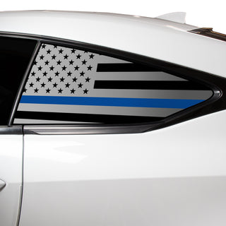 Buy thin-blue-line Quarter Window American Flag Vinyl Decal Stickers Fits Lexus RC 2015-2023