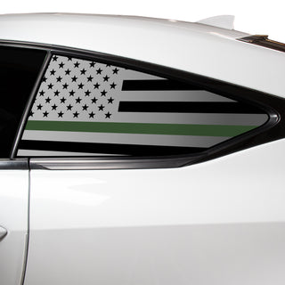 Buy thin-green-line Quarter Window American Flag Vinyl Decal Stickers Fits Lexus RC 2015-2023