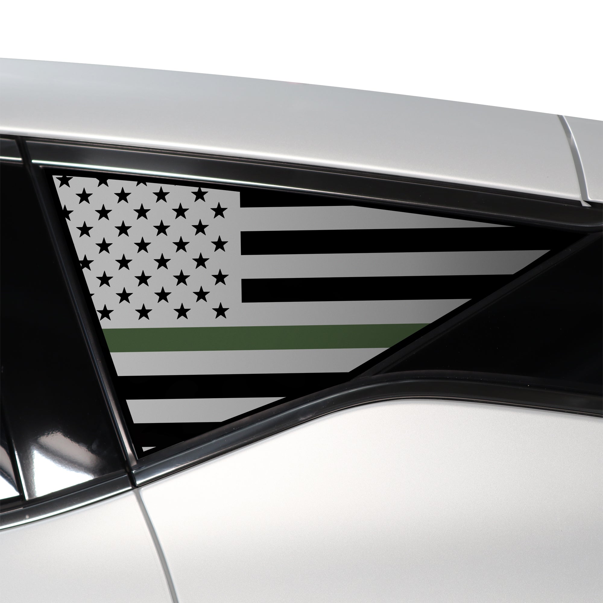 Quarter Window American Flag Vinyl Decal Stickers Fits Nissan Murano 2015 - 2024 - Bogar Tech Designs