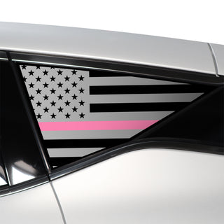 Buy thin-pink-line Quarter Window American Flag Vinyl Decal Stickers Fits Nissan Murano 2015-2024