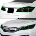 Full Headlight Taillight Precut Smoked PPF Tint Kit Film Overlay Fits Honda Accord 2016-2017