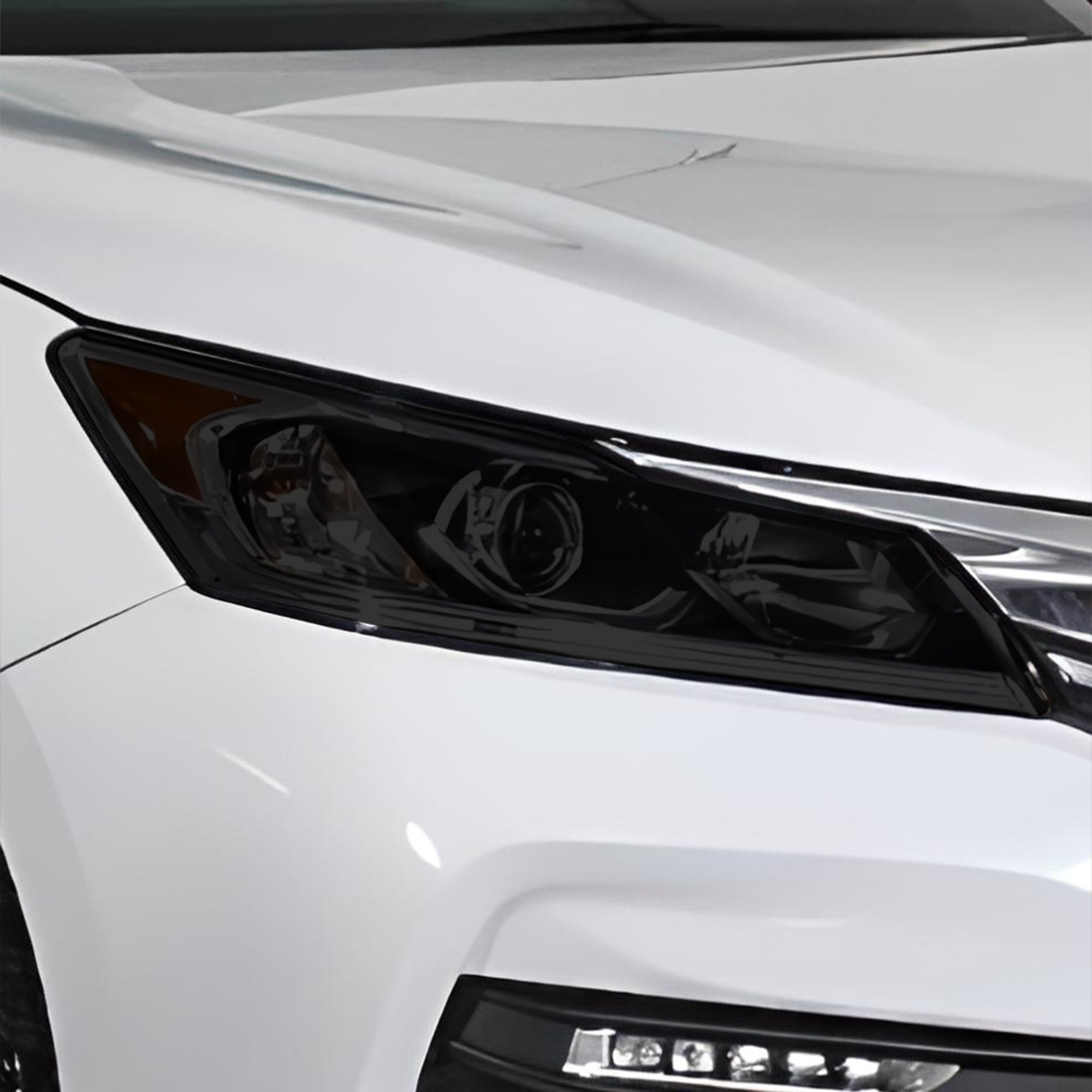 Full Headlight Taillight Precut Smoked PPF Tint Kit Film Overlay Fits Honda Accord 2016 - 2017 - Bogar Tech Designs