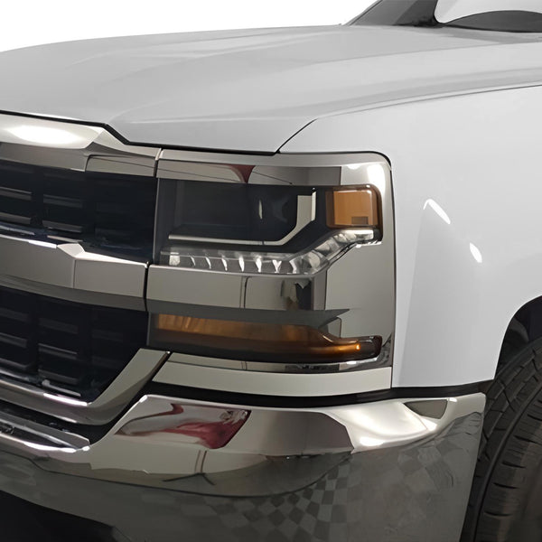 Full Headlight Taillight Precut Smoked PPF Tint Kit Film Overlay Fits Chevy Silverado 2016-2018