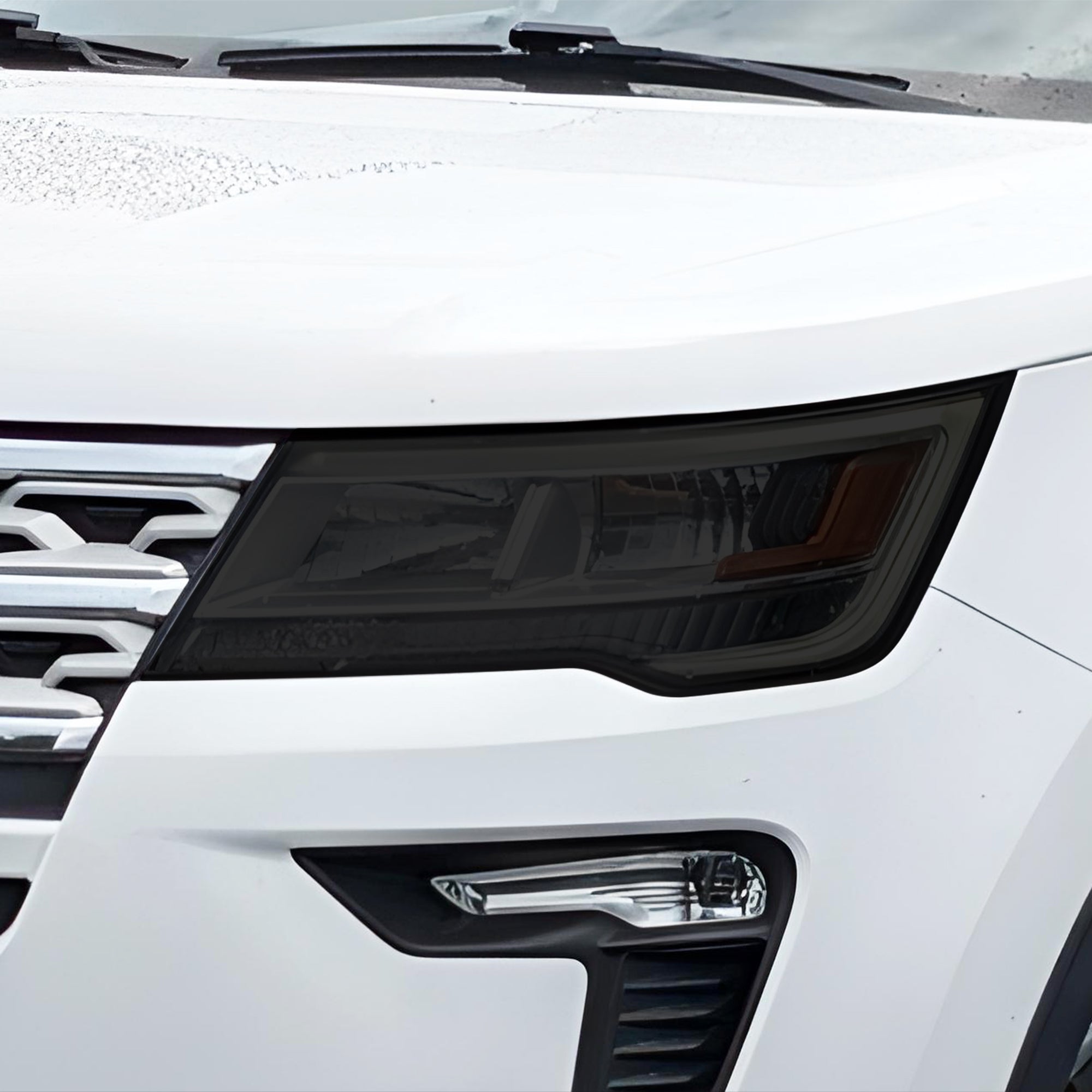 Full Headlight Taillight Precut Smoked PPF Tint Kit Film Overlay Fits Ford Explorer 2016 - 2019 - Bogar Tech Designs