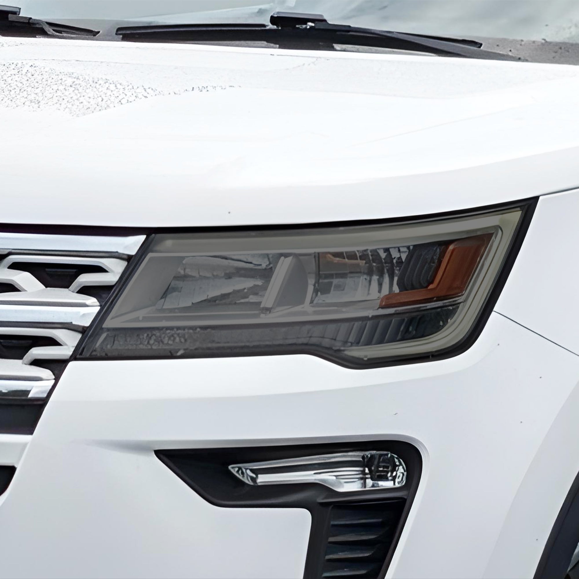 Full Headlight Taillight Precut Smoked PPF Tint Kit Film Overlay Fits Ford Explorer 2016 - 2019 - Bogar Tech Designs