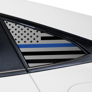 Buy thin-blue-line Quarter Window American Flag Vinyl Decal Stickers Fits Honda Civic 2016-2021