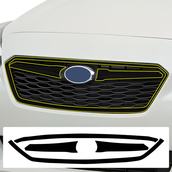 Front Bumper Grille Grill Assembly For 2011-14 Subaru Impreza Black Plastic Front Bumper Grille Grill Assembly For 2011-14 Subaru Impreza Black Plastic