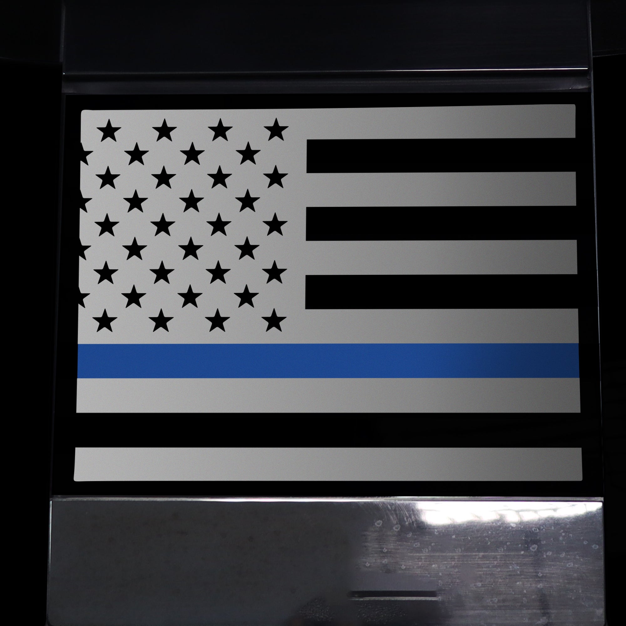 Rear Middle Window American Flag Vinyl Decal Stickers Fits Honda Ridgeline 2017 - 2020 - Bogar Tech Designs
