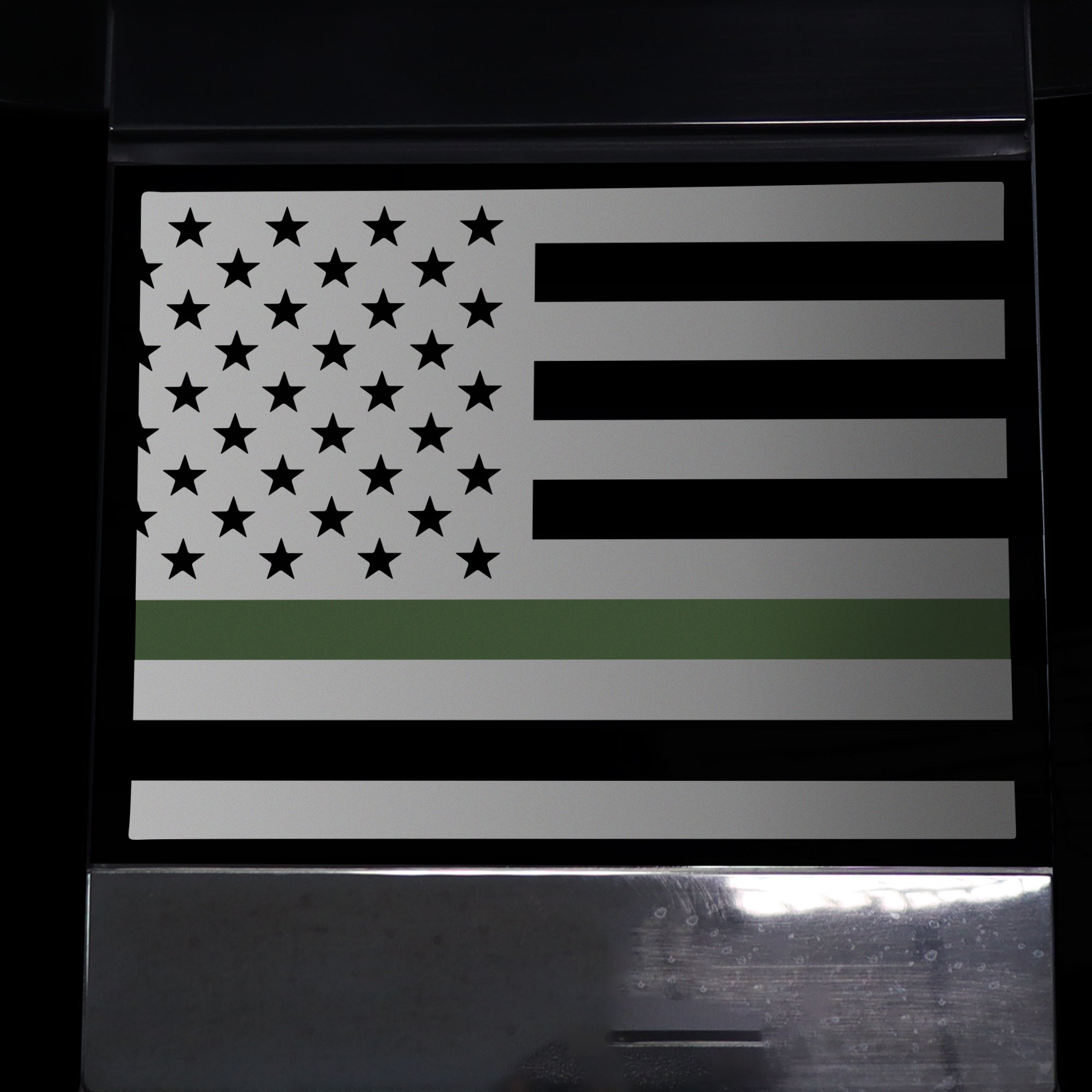 Rear Middle Window American Flag Vinyl Decal Stickers Fits Honda Ridgeline 2017 - 2020 - Bogar Tech Designs