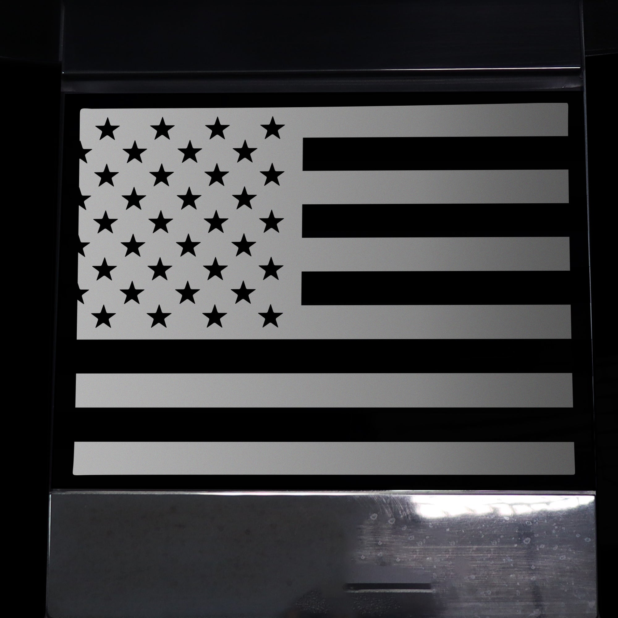 Rear Middle Window American Flag Vinyl Decal Stickers Fits Honda Ridgeline 2017 - 2020 - Bogar Tech Designs