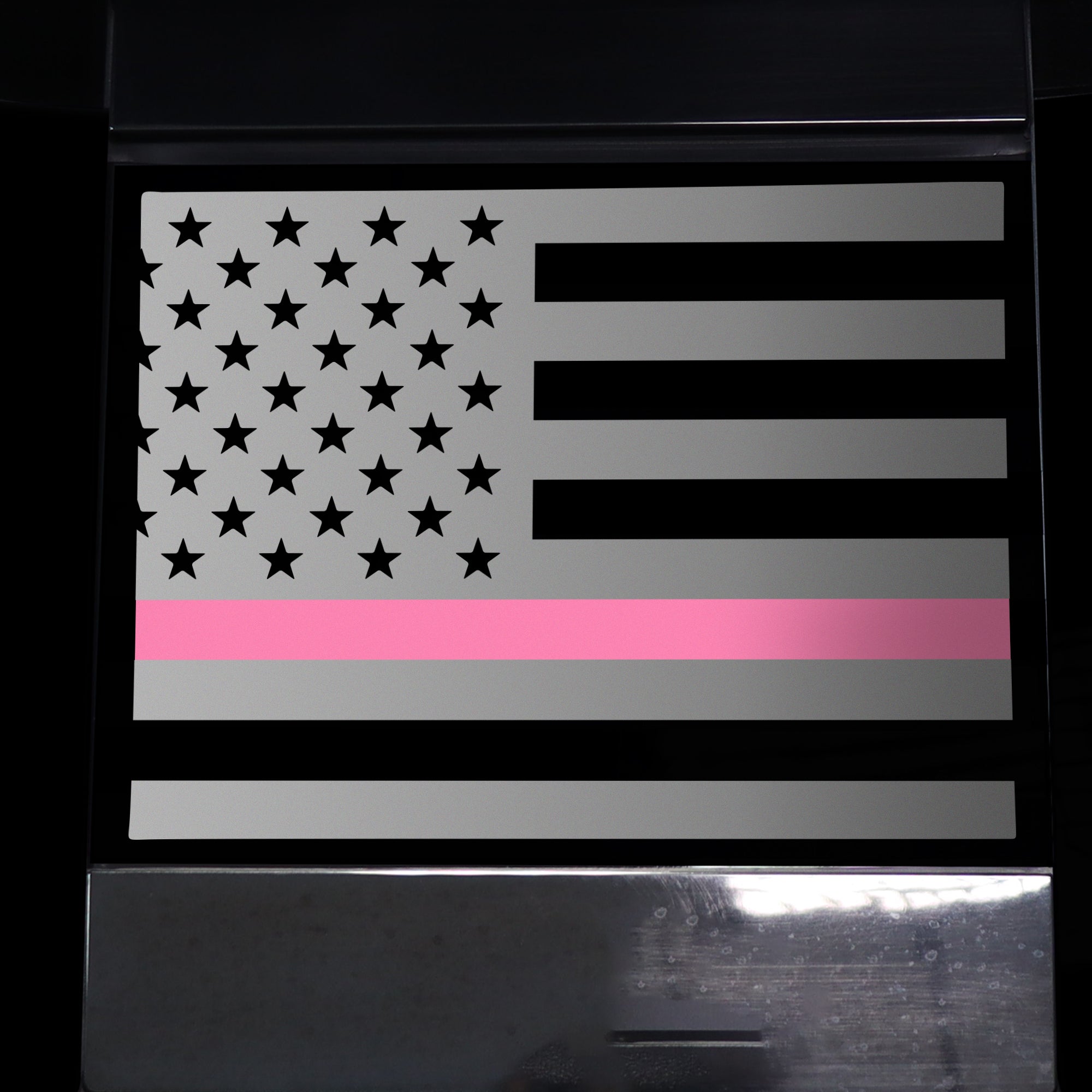 Rear Middle Window American Flag Vinyl Decal Stickers Fits Honda Ridgeline 2017 - 2020 - Bogar Tech Designs