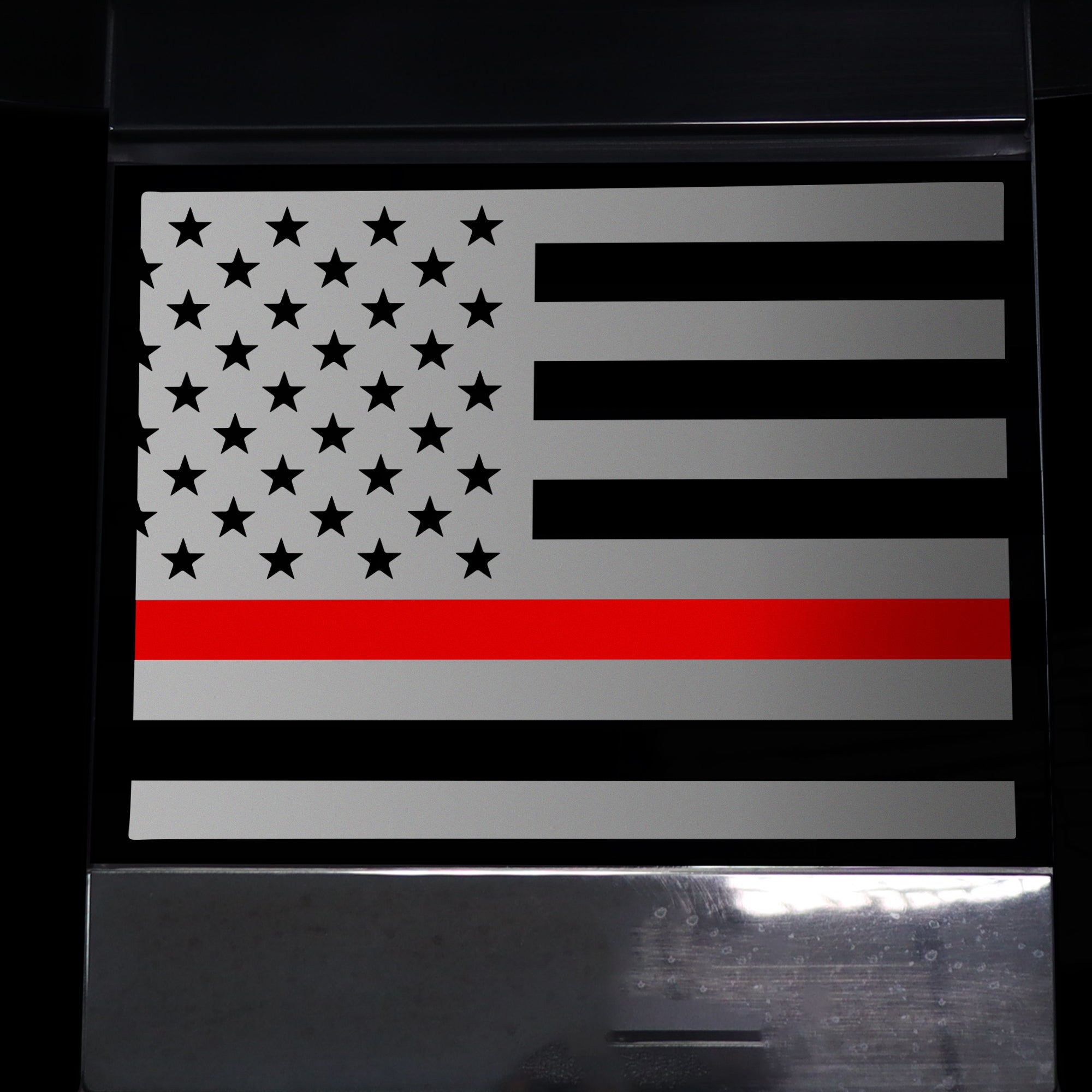 Rear Middle Window American Flag Vinyl Decal Stickers Fits Honda Ridgeline 2017 - 2020 - Bogar Tech Designs