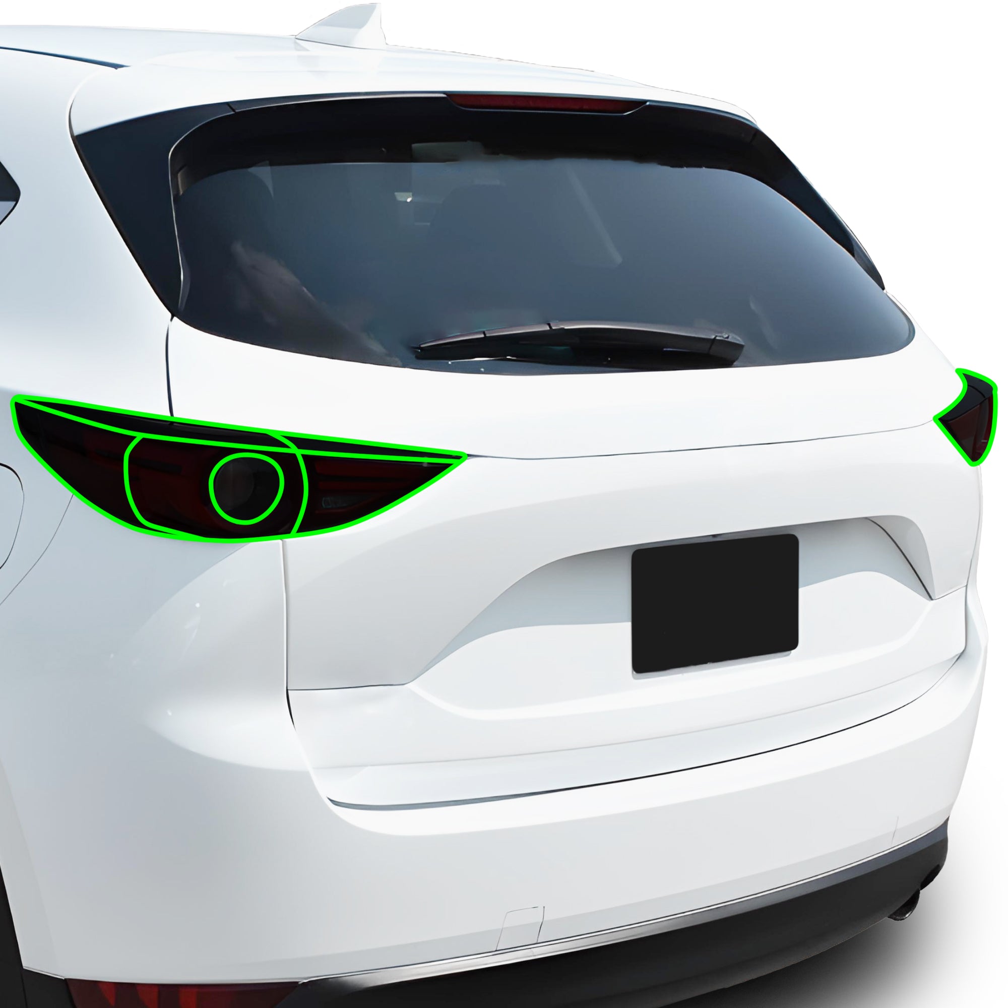 Full Headlight Taillight Precut Smoked PPF Tint Kit Film Overlay Fits Mazda CX - 5 2017 - 2021 - Bogar Tech Designs