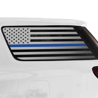 Buy thin-blue-line Quarter Window American Flag Vinyl Decal Stickers Fits GMC Acadia 2017-2023