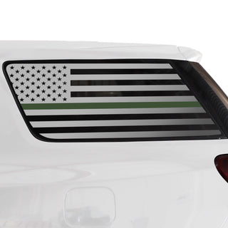 Buy thin-green-line Quarter Window American Flag Vinyl Decal Stickers Fits GMC Acadia 2017-2023