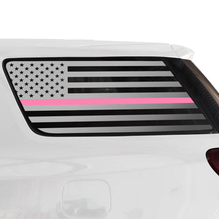 Buy thin-pink-line Quarter Window American Flag Vinyl Decal Stickers Fits GMC Acadia 2017-2023