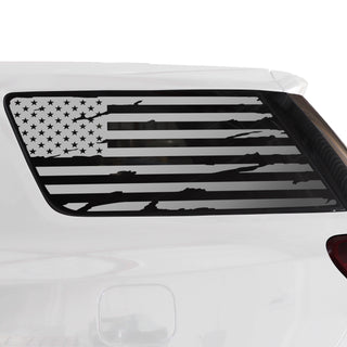 Quarter Window American Flag Vinyl Decal Stickers Fits GMC Acadia 2017-2023