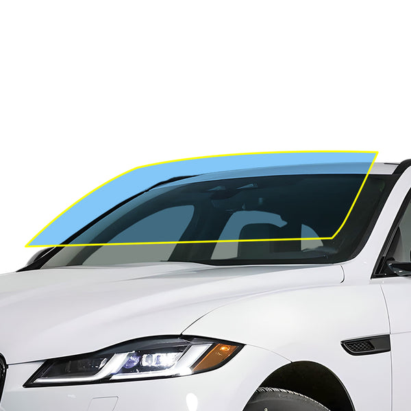 Jaguar F-Pace 2017+ Windshield Protection Film Kit – Precut Clear PPF (Rock Chip Protection)