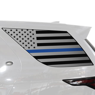 Buy thin-blue-line Quarter Window American Flag Vinyl Decal Stickers Fits Land Rover Discovery 2017-2024