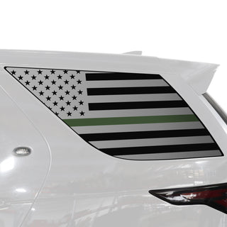 Buy thin-green-line Quarter Window American Flag Vinyl Decal Stickers Fits Land Rover Discovery 2017-2024