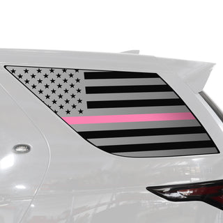 Buy thin-pink-line Quarter Window American Flag Vinyl Decal Stickers Fits Land Rover Discovery 2017-2024