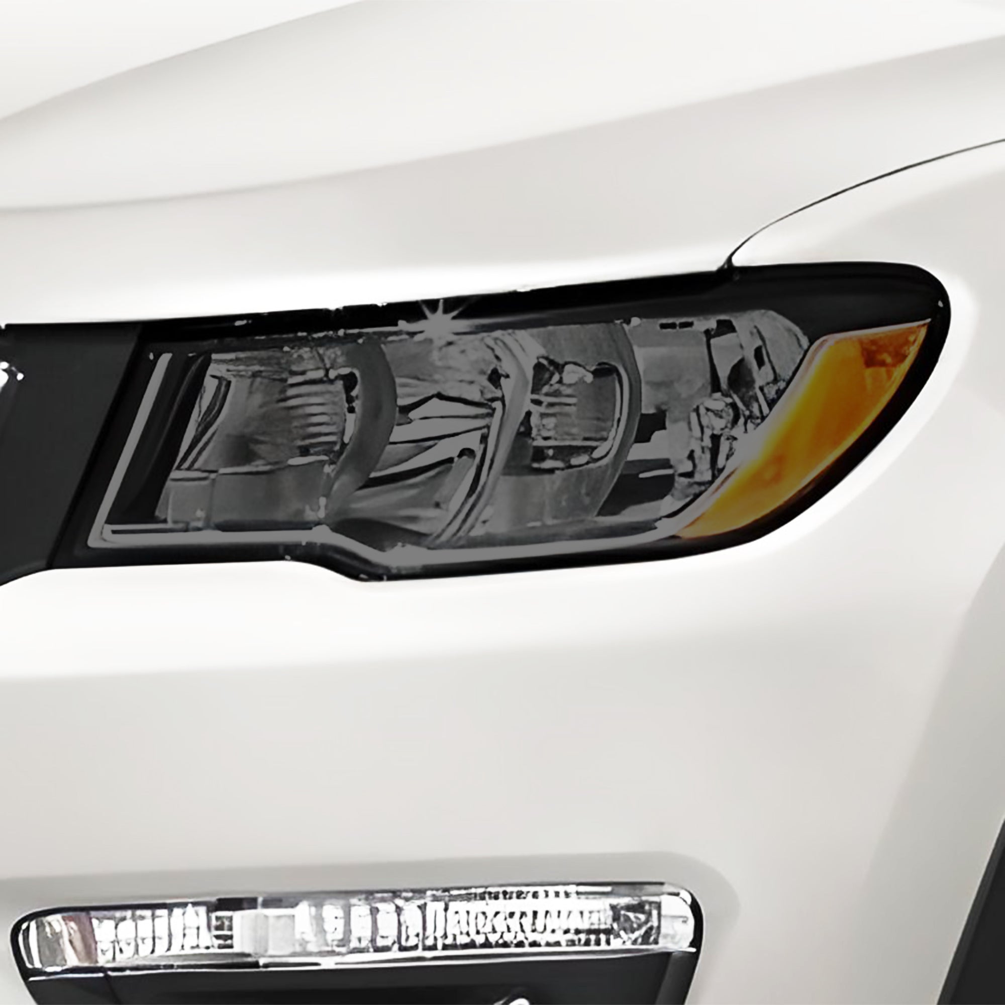 Full Headlight Taillight Precut Smoked PPF Tint Kit Film Overlay Fits Jeep Compass 2018 - 2025 - Bogar Tech Designs