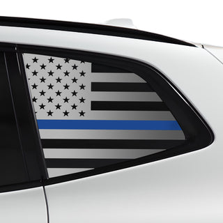 Buy thin-blue-line Quarter Window American Flag Vinyl Decal Stickers Fits BMW X3 2018-2024