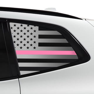 Buy thin-pink-line Quarter Window American Flag Vinyl Decal Stickers Fits BMW X3 2018-2024