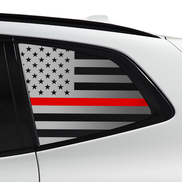 Quarter Window American Flag Vinyl Decal Stickers Fits BMW X3 2018-2024