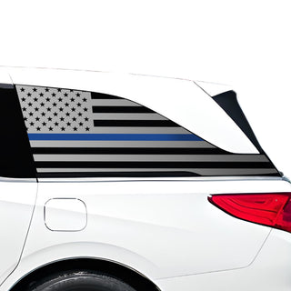 Buy thin-blue-line Quarter Window American Flag Vinyl Decal Stickers Fits Honda Odyssey 2018-2024