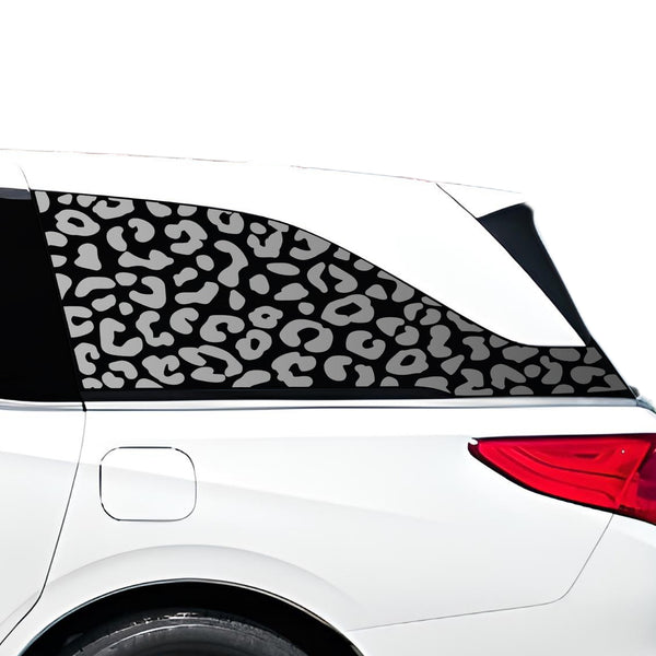 Animal Leopard Cheetah Cow Quarter Window Vinyl Decal Stickers Fits Honda Odyssey 2018-2024