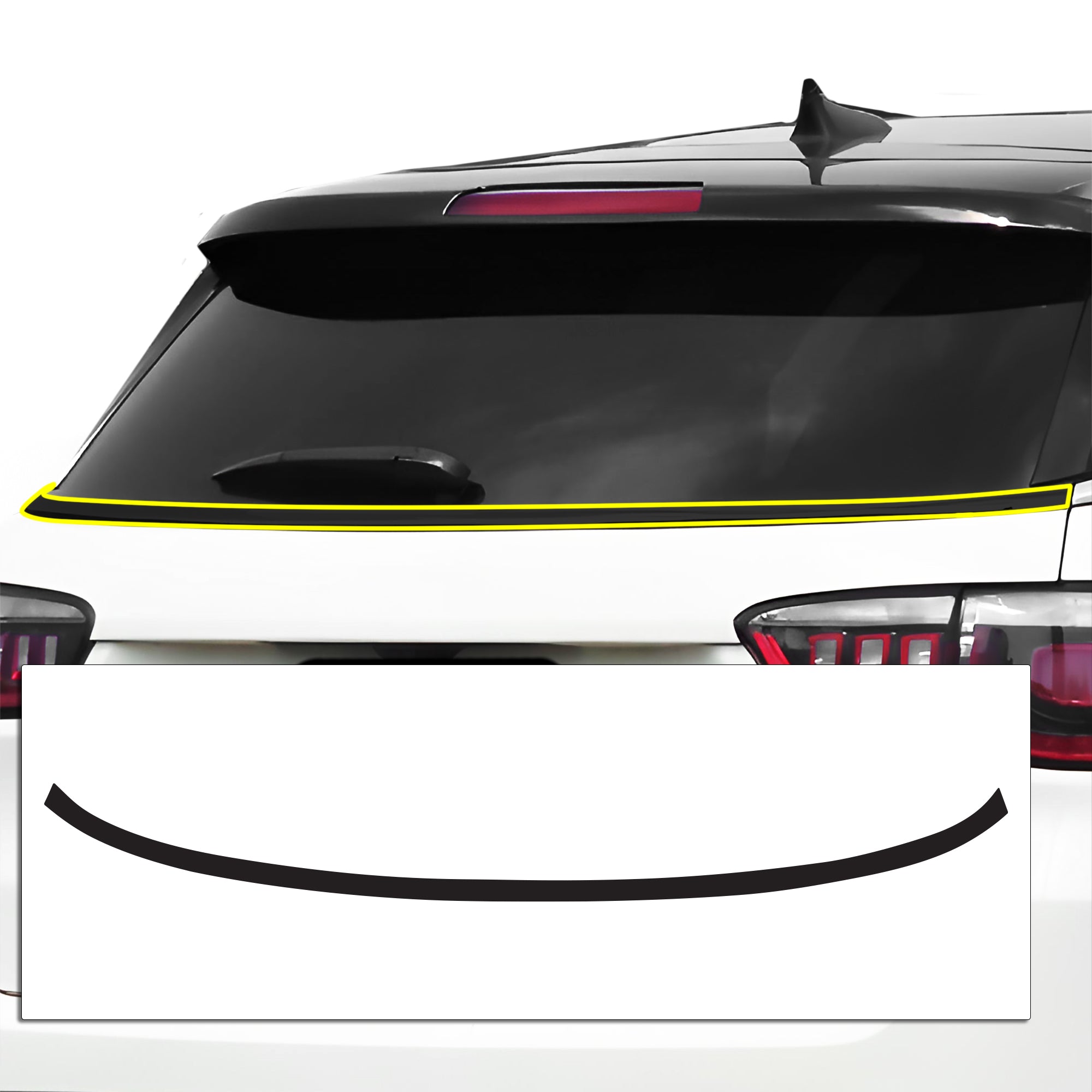 Vinyl Chrome Delete Grille Side Window Rear Blackout Decal Stickers Overlay Film Fits Jeep Compass 2018 - 2025 - Bogar Tech Designs