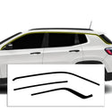 Vinyl Chrome Delete Grille Side Window Rear Blackout Decal Stickers Overlay Film Fits Jeep Compass 2018-2024