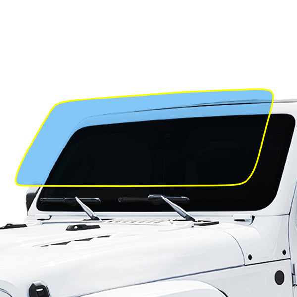 Precut Windshield Premium Protection Self Healing Film Kit For Jeep Wrangler JL 2018+