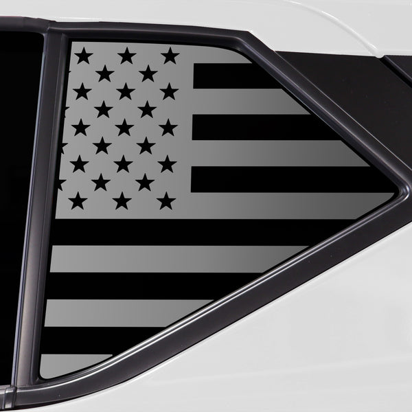 Quarter Window American Flag Vinyl Decal Stickers Fits Nissan Kicks 2018-2024