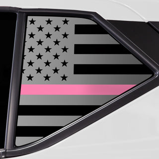 Buy thin-pink-line Quarter Window American Flag Vinyl Decal Stickers Fits Nissan Kicks 2018-2024