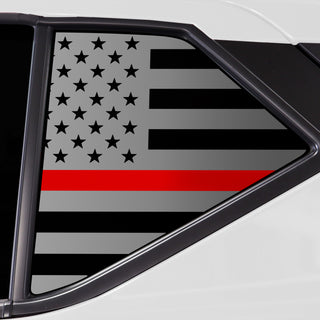 Buy thin-red-line Quarter Window American Flag Vinyl Decal Stickers Fits Nissan Kicks 2018-2024