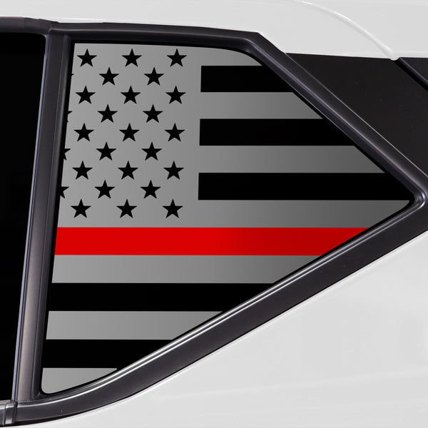 Quarter Window American Flag Vinyl Decal Stickers Fits Nissan Kicks 2018-2024