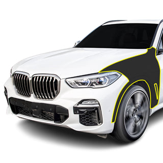 Fits BMW X5 2019-2023 Precut Premium Gloss Black Carbon Fiber Fender Paint Protection Film PPF Decal Film Kit