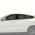 Fits BMW X6 2019-2023 Vinyl Chrome Delete Grille Blackout Decal Stickers Overlay Film