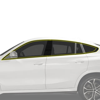 Fits BMW X6 2019-2023 Vinyl Chrome Delete Grille Blackout Decal Stickers Overlay Film