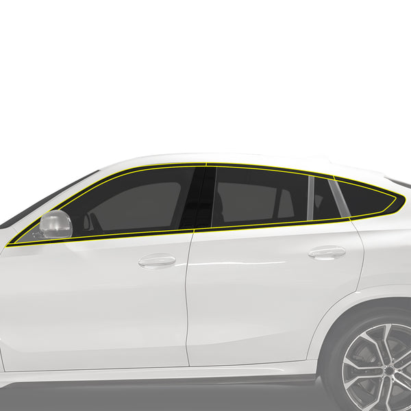 Fits BMW X6 2019-2023 Vinyl Chrome Delete Grille Blackout Decal Stickers Overlay Film