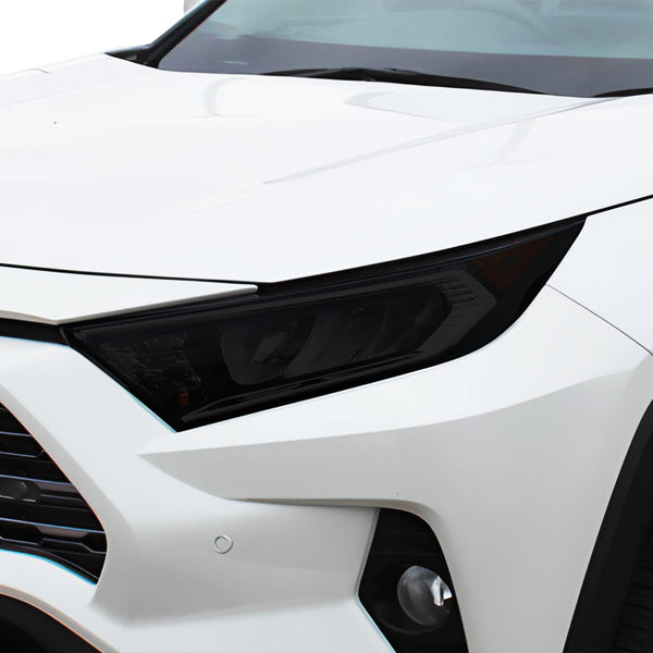 Tinted Taillight Third Brake Reflector Headlight Reverse Light Overlay Tint Film Covers Fits Toyota Rav4 2019-2024